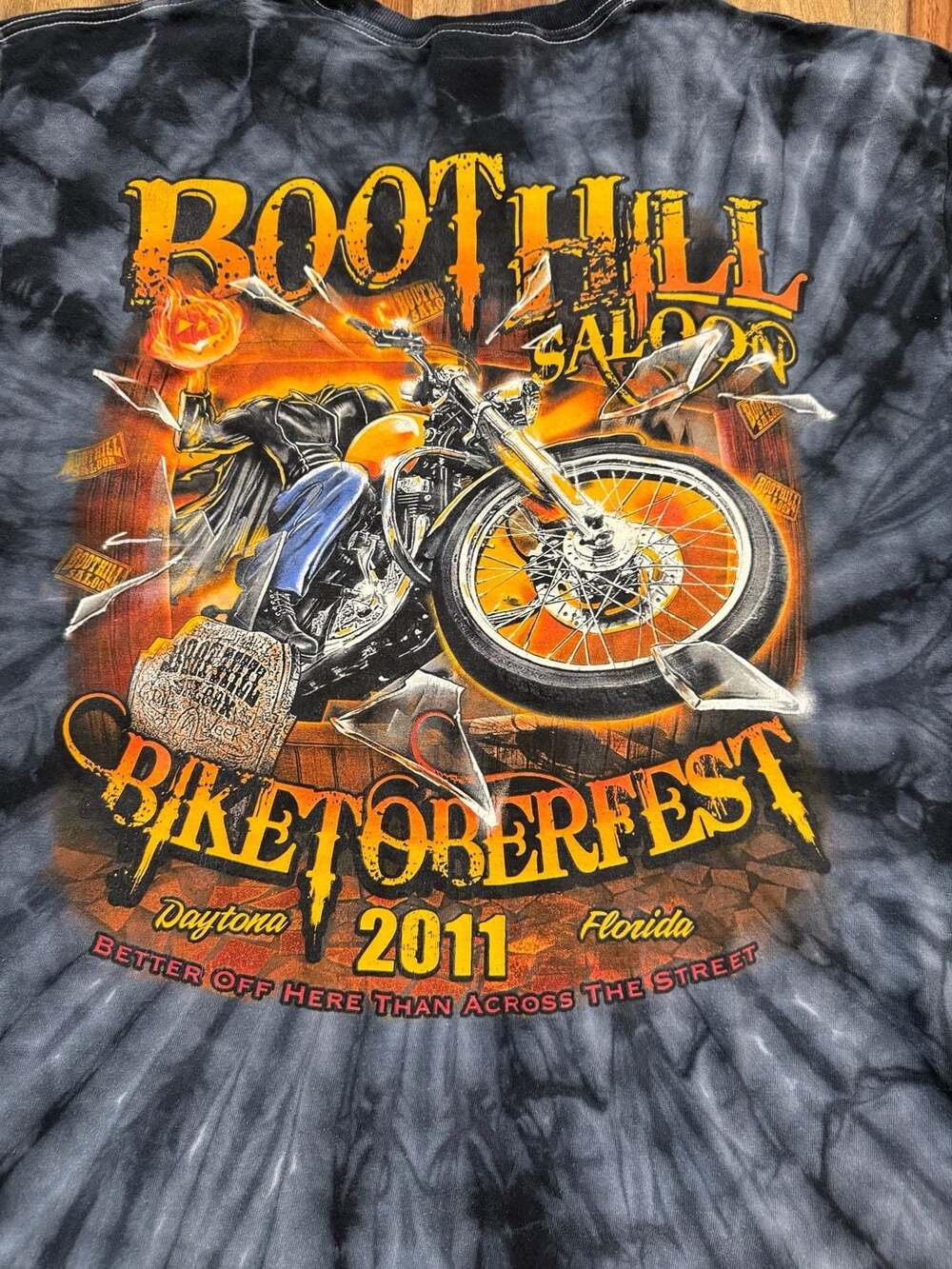 Boot Hill Saloon Biketoberfest 2011 T-Shirt Size L